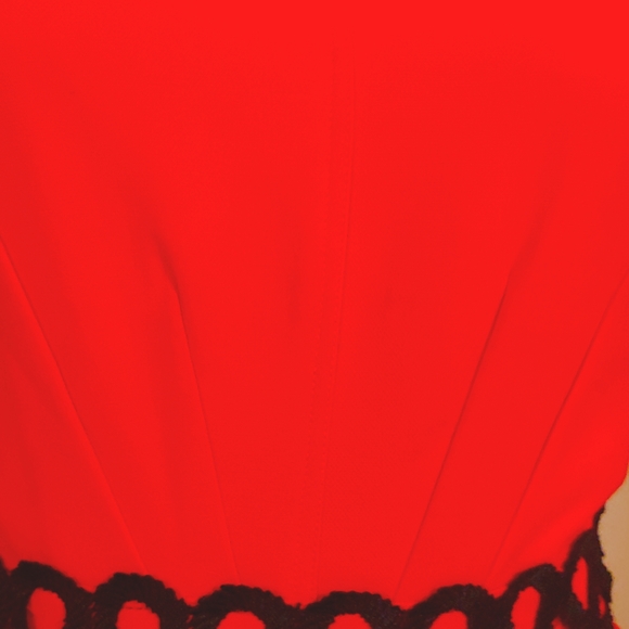 SONIA K PARIS 8/10 DETAIL TOP  TAILORED SEAM RHINESTONE GROSGRAIN SHEATH DRESS - Picture 9 of 14